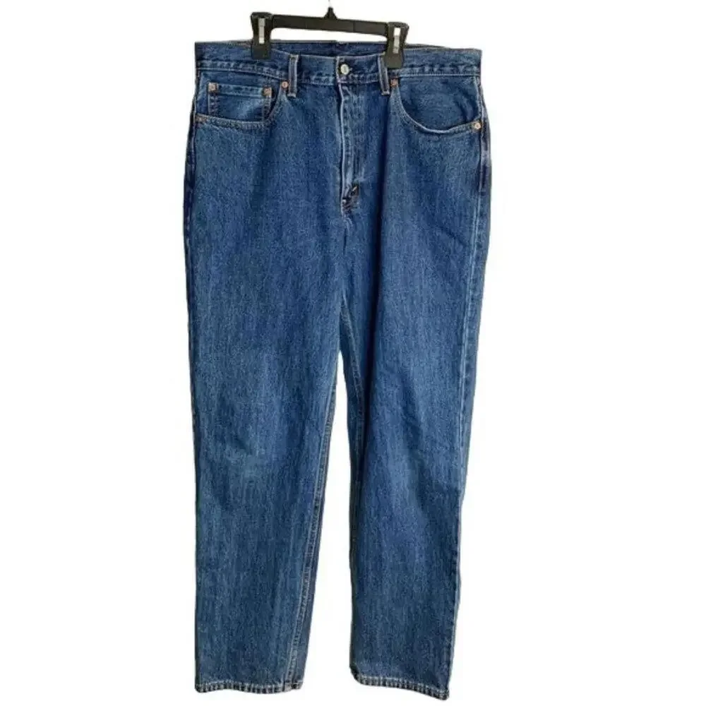 Levi's‎ 550 Relaxed Fit Tapered Leg Jeans Men's 36x34 Blue Denim Classic Comfort